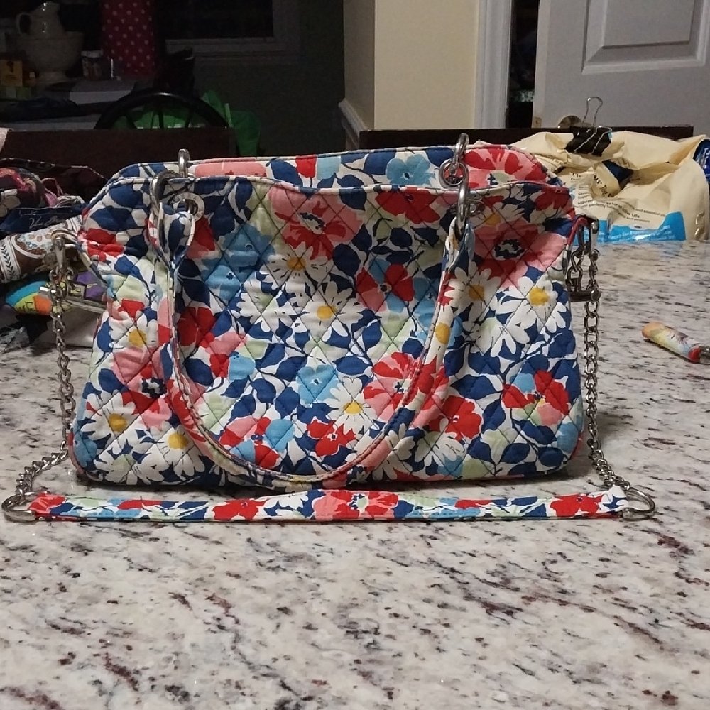 Floral Quilted Chain Strap Bag Vera Bradley